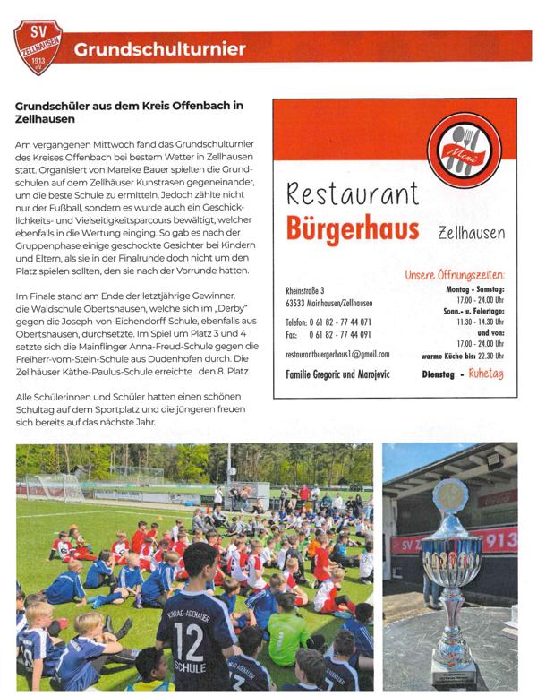 Fußballturnier der Grundschulen im Ostkreis